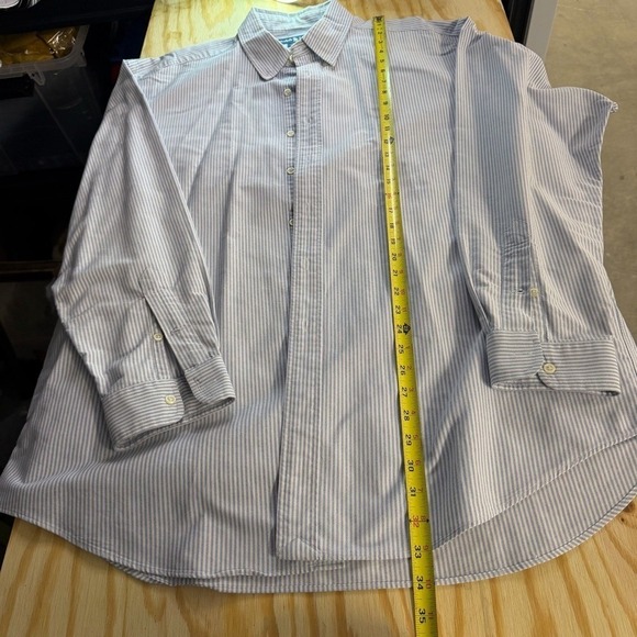 Ralph Lauren Blake Button Down Shirt Men's XL Blue White Stripe - Picture 4 of 6